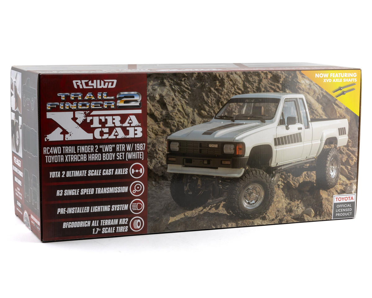 RC4WD Trail Finder 2 "LWB" 1/10 RTR 4WD Scale Trail Truck w/1987 Toyota XtraCab Body